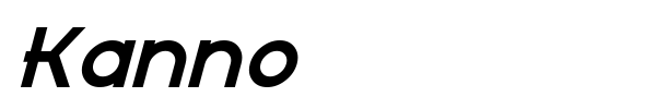 Kanno font preview